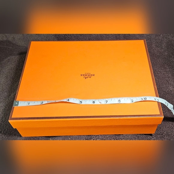 Hermes Empty Box Orange Large Gift Storage Travel Display Replacement Shopping - Picture 11 of 13
